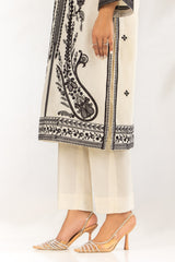 UAE-3PC Lawn Embroidered Suit IUSTKSD-2272