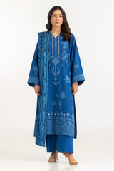 UAE-3PC Lawn Embroidered Suit IUSTKSD-2293