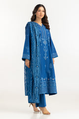 UAE-3PC Lawn Embroidered Suit IUSTKSD-2293