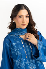 UAE-3PC Lawn Embroidered Suit IUSTKSD-2293