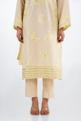 UAE-3PC Lawn Embroidered Suit IUSTKSD-2298