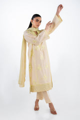 UAE-3PC Lawn Embroidered Suit IUSTKSD-2298