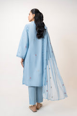 UAE- 3PC Lawn Embroidered Suit