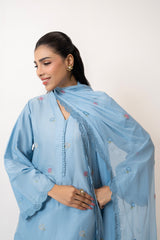 UAE- 3PC Lawn Embroidered Suit