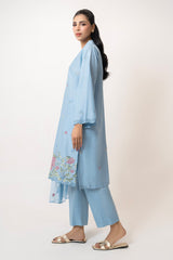UAE- 3PC Lawn Embroidered Suit