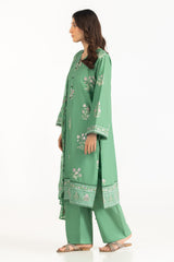 UAE-3PC Lawn Embroidered Suit IUSTKSD-2316