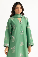 UAE-3PC Lawn Embroidered Suit IUSTKSD-2316