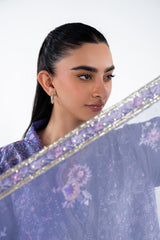 UAE-3PC Lawn Embroidered Suit IUSTKSD-2330