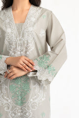 UAE- 3PC Lawn Embroidered Suit