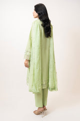 UAE- 3PC Lawn Embroidered Suit