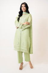 UAE- 3PC Lawn Embroidered Suit