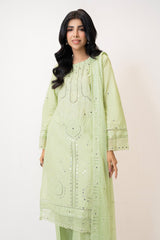 UAE- 3PC Lawn Embroidered Suit
