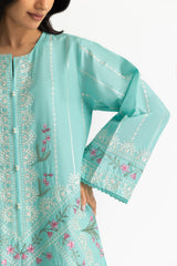 UAE-3PC Lawn Embroidered Suit With Chiffon Printed Dupatta