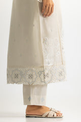 UAE-3PC Lawn Embroidered Suit With Lacquer Printed Chiffon Dupatta