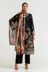 UAE-3PC Lawn Embroidered Suit