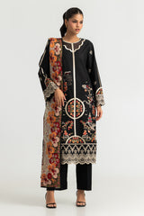 UAE-3PC Lawn Embroidered Suit