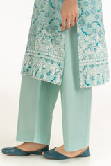 UAE-3PC Lawn Lacquer Printed Suit IUSTKSD-2010