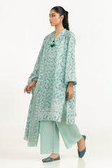 UAE-3PC Lawn Lacquer Printed Suit IUSTKSD-2010