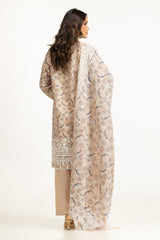 UAE-3PC Lawn Lacquer Printed Suit IUSTKSD-2011