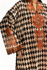 UAE-3PC Lawn Printed Suit