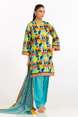 UAE-3PC Lawn Printed Suit