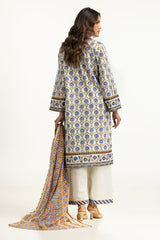 UAE-3PC Lawn Printed Suit