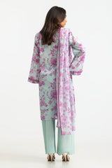 UAE-3PC Lawn Printed Suit