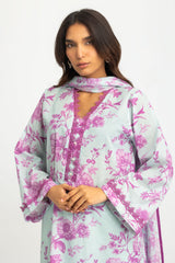 UAE-3PC Lawn Printed Suit