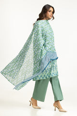 UAE-3PC Lawn Printed Suit IUSTKSD-2014