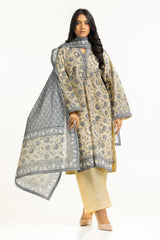 UAE-3PC Lawn Printed Suit IUSTKSD-2017