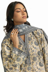 UAE-3PC Lawn Printed Suit IUSTKSD-2017