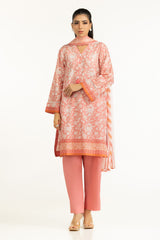 UAE-3PC Lawn Printed Suit IUSTKSD-2018