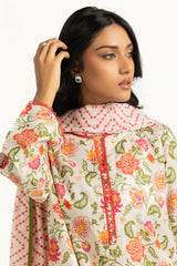 UAE-3PC Lawn Printed Suit IUSTKSD-2019