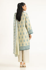 UAE-3PC Lawn Printed Suit IUSTKSD-2020