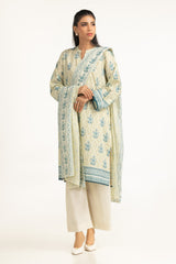 UAE-3PC Lawn Printed Suit IUSTKSD-2020