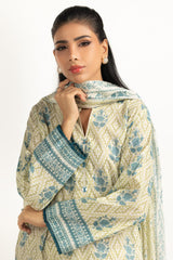 UAE-3PC Lawn Printed Suit IUSTKSD-2020