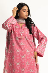 UAE-3PC Lawn Printed Suit IUSTKSD-2021