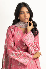UAE-3PC Lawn Printed Suit IUSTKSD-2021