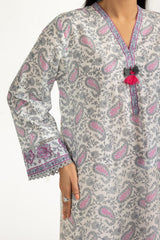 UAE-3PC Lawn Printed Suit IUSTKSD-2022