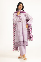 UAE-3PC Lawn Printed Suit IUSTKSD-2024