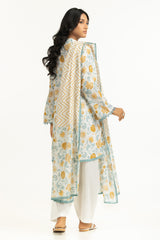 UAE-3PC Lawn Printed Suit IUSTKSD-2025