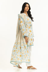 UAE-3PC Lawn Printed Suit IUSTKSD-2025