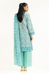 UAE-3PC Lawn Printed Suit IUSTKSD-2028