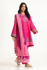 UAE-3PC Lawn Printed Suit IUSTKSD-2049