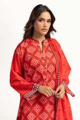 UAE-3PC Lawn Printed Suit IUSTKSD-2077