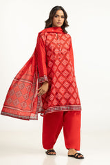 UAE-3PC Lawn Printed Suit IUSTKSD-2077