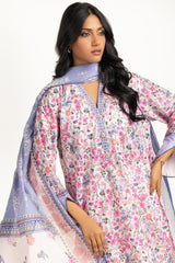 UAE-3PC Lawn Printed Suit IUSTKSD-2089