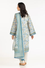 UAE-3PC Lawn Printed Suit