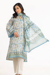 UAE-3PC Lawn Printed Suit