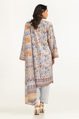 UAE-3PC Lawn Printed Suit IUSTKSD-2091